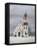 Pigeon Cove Chapel-David Knowlton-Framed Stretched Canvas