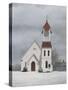 Pigeon Cove Chapel-David Knowlton-Stretched Canvas