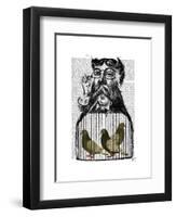 Pigeon Fancier-Fab Funky-Framed Art Print