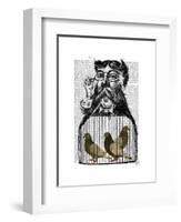 Pigeon Fancier-Fab Funky-Framed Art Print