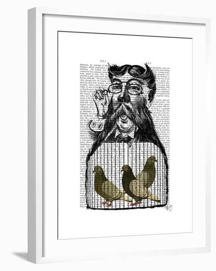 Pigeon Fancier-Fab Funky-Framed Art Print