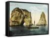 Pigeon Island, Off the Coast of Beirut, Lebanon-null-Framed Stretched Canvas