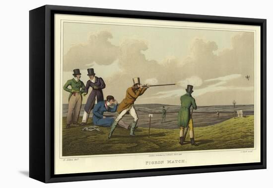 Pigeon Match-Henry Thomas Alken-Framed Stretched Canvas