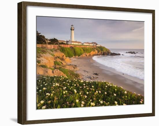 Pigeon Point Lighthouse, Cabrillo Highway 1, California, Usa-Rainer Mirau-Framed Photographic Print