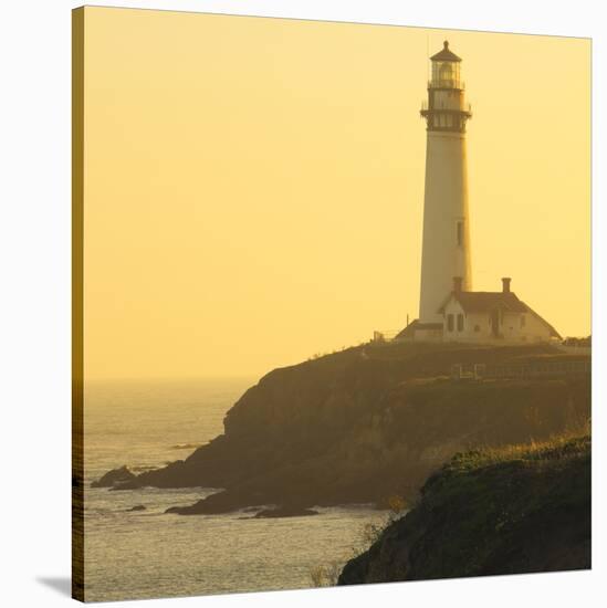 Pigeon Point Lighthouse, Santa Cruz Coast, California, USA-Tom Norring-Stretched Canvas