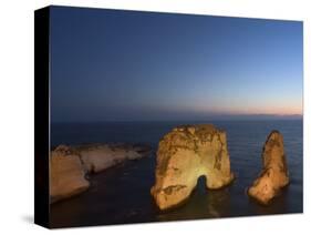 Pigeon Rocks (Rawcheh Rocks), Beirut, Lebanon, Middle East-Christian Kober-Stretched Canvas