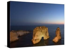 Pigeon Rocks (Rawcheh Rocks), Beirut, Lebanon, Middle East-Christian Kober-Stretched Canvas