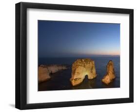 Pigeon Rocks (Rawcheh Rocks), Beirut, Lebanon, Middle East-Christian Kober-Framed Photographic Print