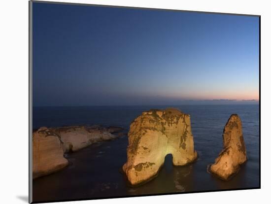 Pigeon Rocks (Rawcheh Rocks), Beirut, Lebanon, Middle East-Christian Kober-Mounted Photographic Print