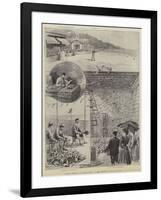 Pigeon Shooting at Monte Carlo, in the Grounds of the Gun Club-null-Framed Giclee Print