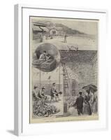Pigeon Shooting at Monte Carlo, in the Grounds of the Gun Club-null-Framed Giclee Print