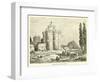 Pigeon-Tower Near Ispahan-null-Framed Giclee Print