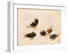 Pigeons, 1888-Jose Ruiz Blasco-Framed Giclee Print