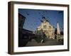 Pigeons in Flight in the Piazza Santa Maria Novella, Florence, Tuscany, Italy-Robert Francis-Framed Photographic Print