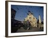 Pigeons in Flight in the Piazza Santa Maria Novella, Florence, Tuscany, Italy-Robert Francis-Framed Photographic Print