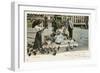 Pigeons in St. Mark's Square, Venice, Italy-null-Framed Art Print