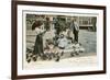 Pigeons in St. Mark's Square, Venice, Italy-null-Framed Premium Giclee Print