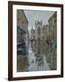 Pigeons in the rain, Abbey Courtyard, 2016-Peter Brown-Framed Giclee Print