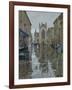 Pigeons in the rain, Abbey Courtyard, 2016-Peter Brown-Framed Giclee Print