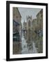 Pigeons in the rain, Abbey Courtyard, 2016-Peter Brown-Framed Giclee Print