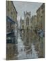 Pigeons in the rain, Abbey Courtyard, 2016-Peter Brown-Mounted Giclee Print