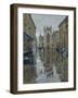 Pigeons in the rain, Abbey Courtyard, 2016-Peter Brown-Framed Giclee Print