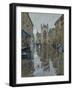 Pigeons in the rain, Abbey Courtyard, 2016-Peter Brown-Framed Giclee Print