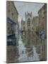 Pigeons in the rain, Abbey Courtyard, 2016-Peter Brown-Mounted Giclee Print