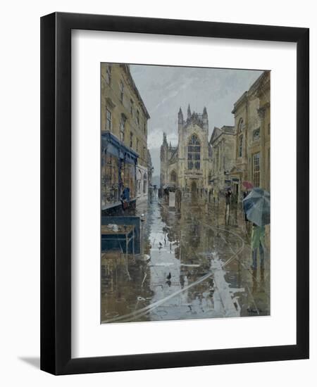 Pigeons in the rain, Abbey Courtyard, 2016-Peter Brown-Framed Giclee Print