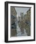 Pigeons in the rain, Abbey Courtyard, 2016-Peter Brown-Framed Giclee Print