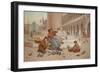 Pigeons of Venice-Antonio Paoletti-Framed Giclee Print