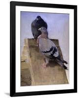 Pigeons on the Roof-Joseph Crawhall-Framed Giclee Print