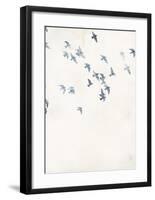 Pigeons Sky-Design Fabrikken-Framed Art Print