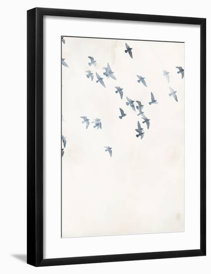 Pigeons Sky-Design Fabrikken-Framed Art Print