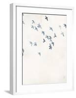 Pigeons Sky-Design Fabrikken-Framed Art Print