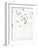 Pigeons Sky-Design Fabrikken-Framed Art Print