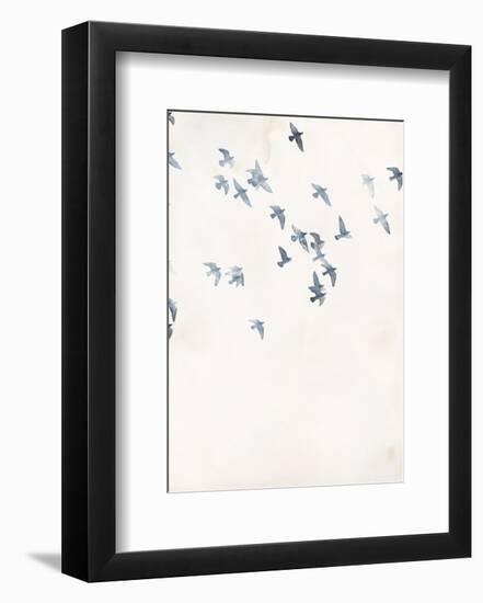 Pigeons Sky-Design Fabrikken-Framed Art Print