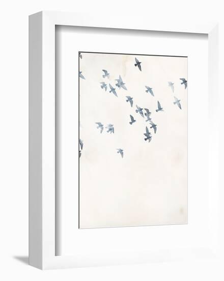 Pigeons Sky-Design Fabrikken-Framed Art Print