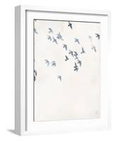 Pigeons Sky-Design Fabrikken-Framed Art Print