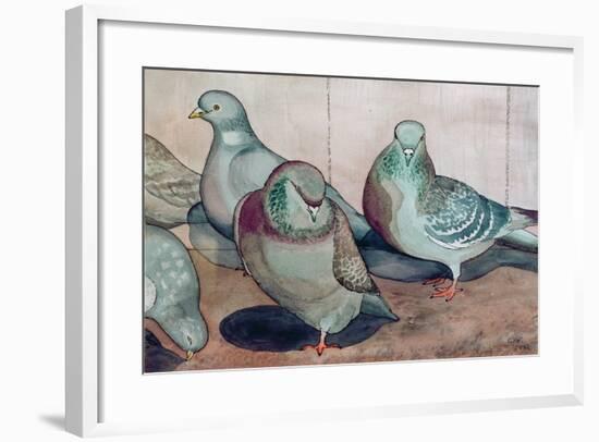 Pigeons-Carolyn Hubbard-Ford-Framed Giclee Print