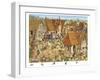 Piggies On The Farm-Francois Ruyer-Framed Giclee Print