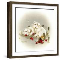 Piggin' Out-Peggy Harris-Framed Giclee Print