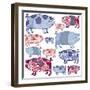 Piggy in the Middle, 2005-Sarah Hough-Framed Giclee Print