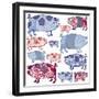 Piggy in the Middle, 2005-Sarah Hough-Framed Giclee Print