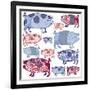 Piggy in the Middle, 2005-Sarah Hough-Framed Giclee Print