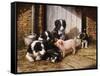 Piggy in the Middle-Michael Jackson-Framed Stretched Canvas