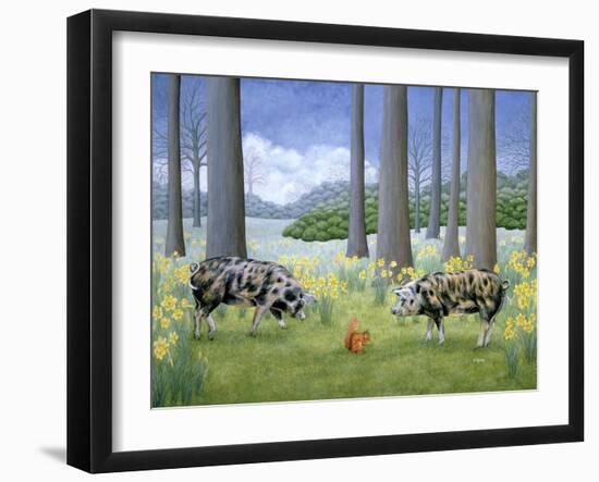 Piggy in the Middle-Ditz-Framed Giclee Print