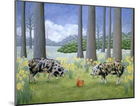 Piggy in the Middle-Ditz-Mounted Giclee Print