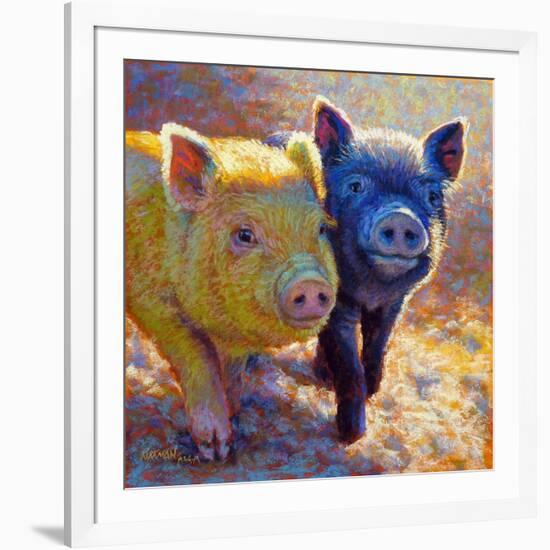 Piggy Pals-Rita Kirkman-Framed Art Print