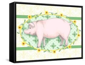Piggy Wiggy I-Andi Metz-Framed Stretched Canvas